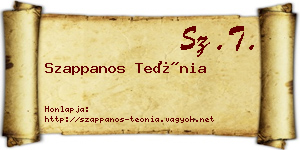 Szappanos Teónia névjegykártya